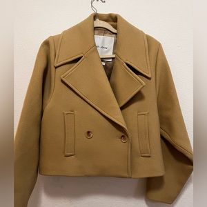 Beautiful St. John cropped trench peacoat.